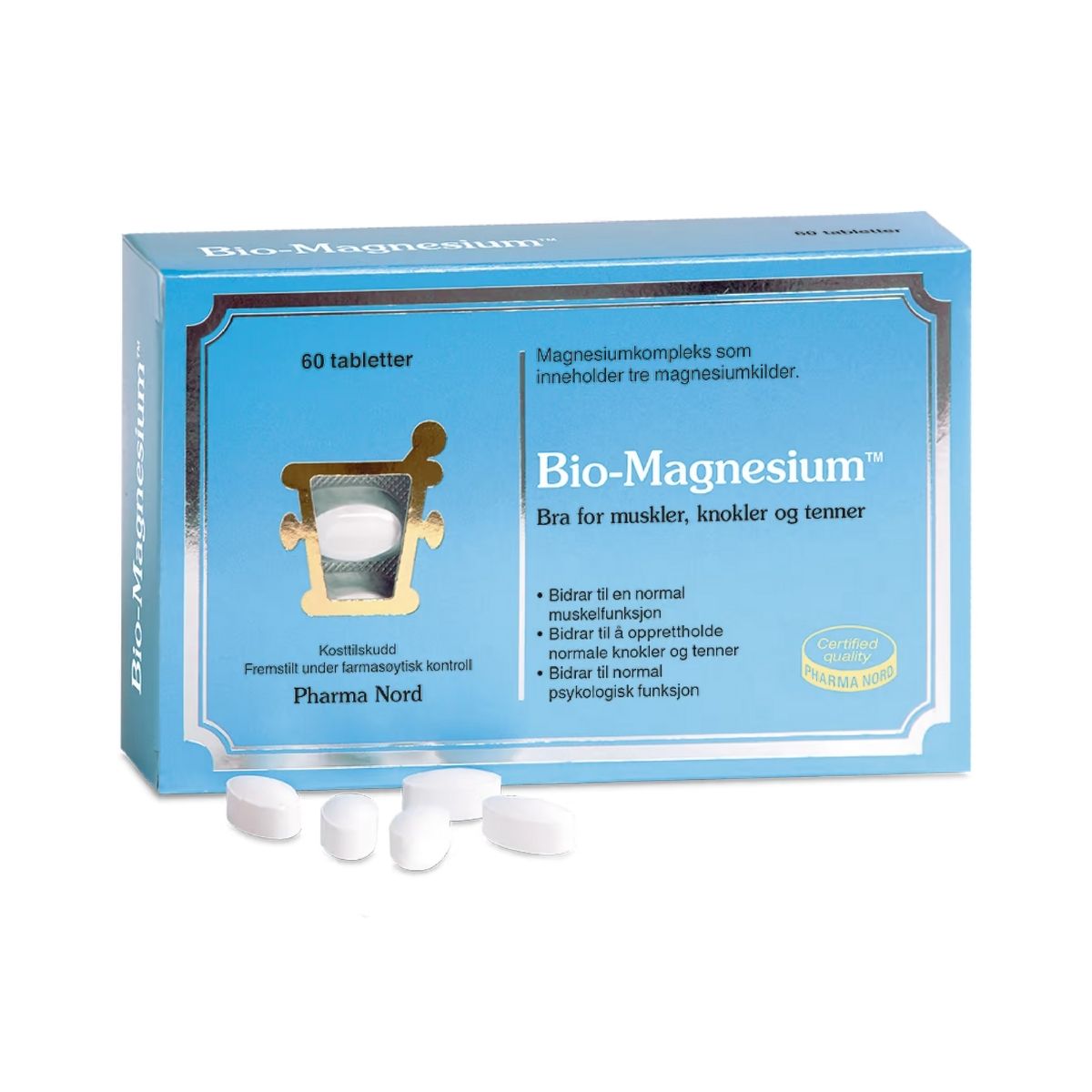 BIO-MAGNESIUM-60 TABLETTER