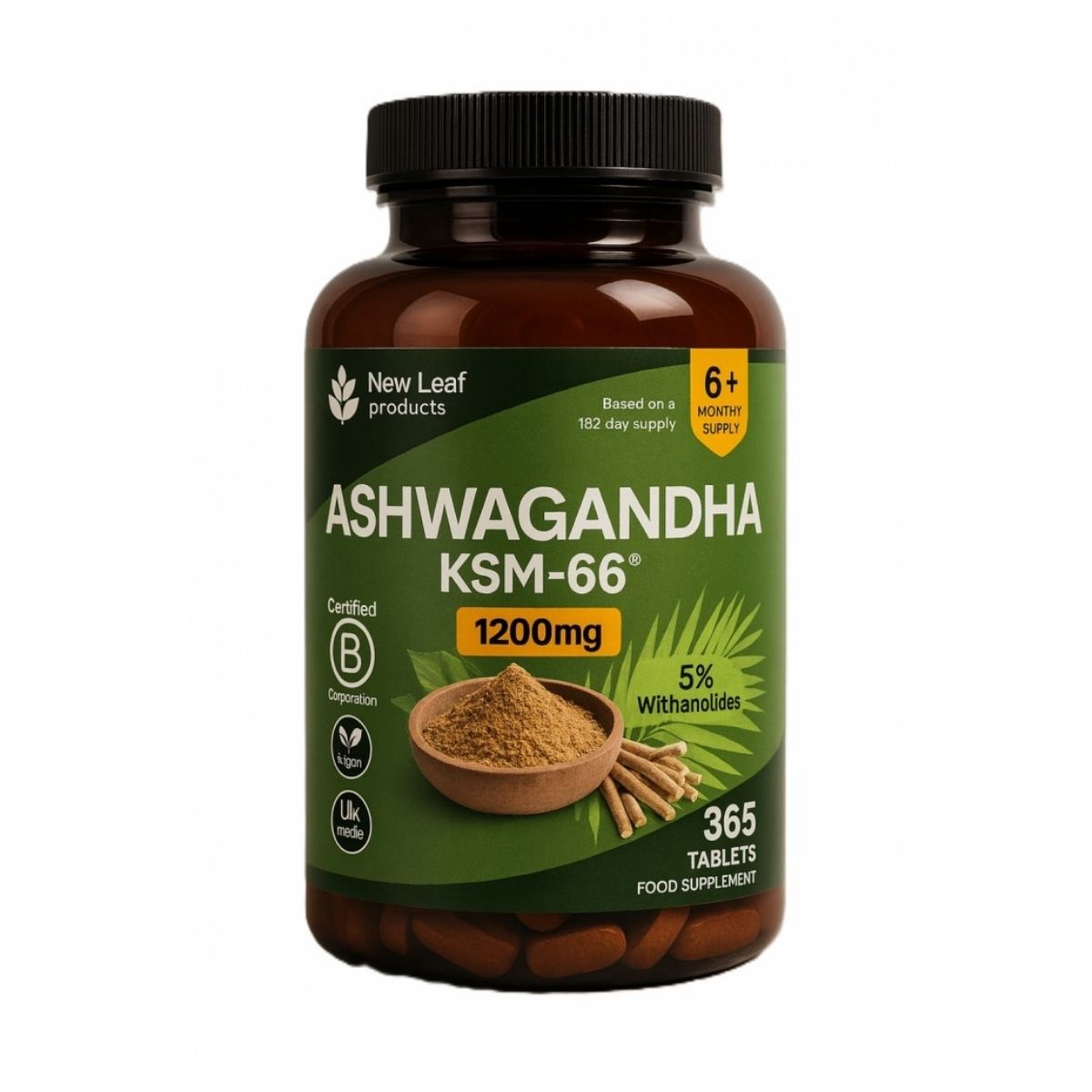 ASHWAGANDHA KSM- 66 TABLETTER