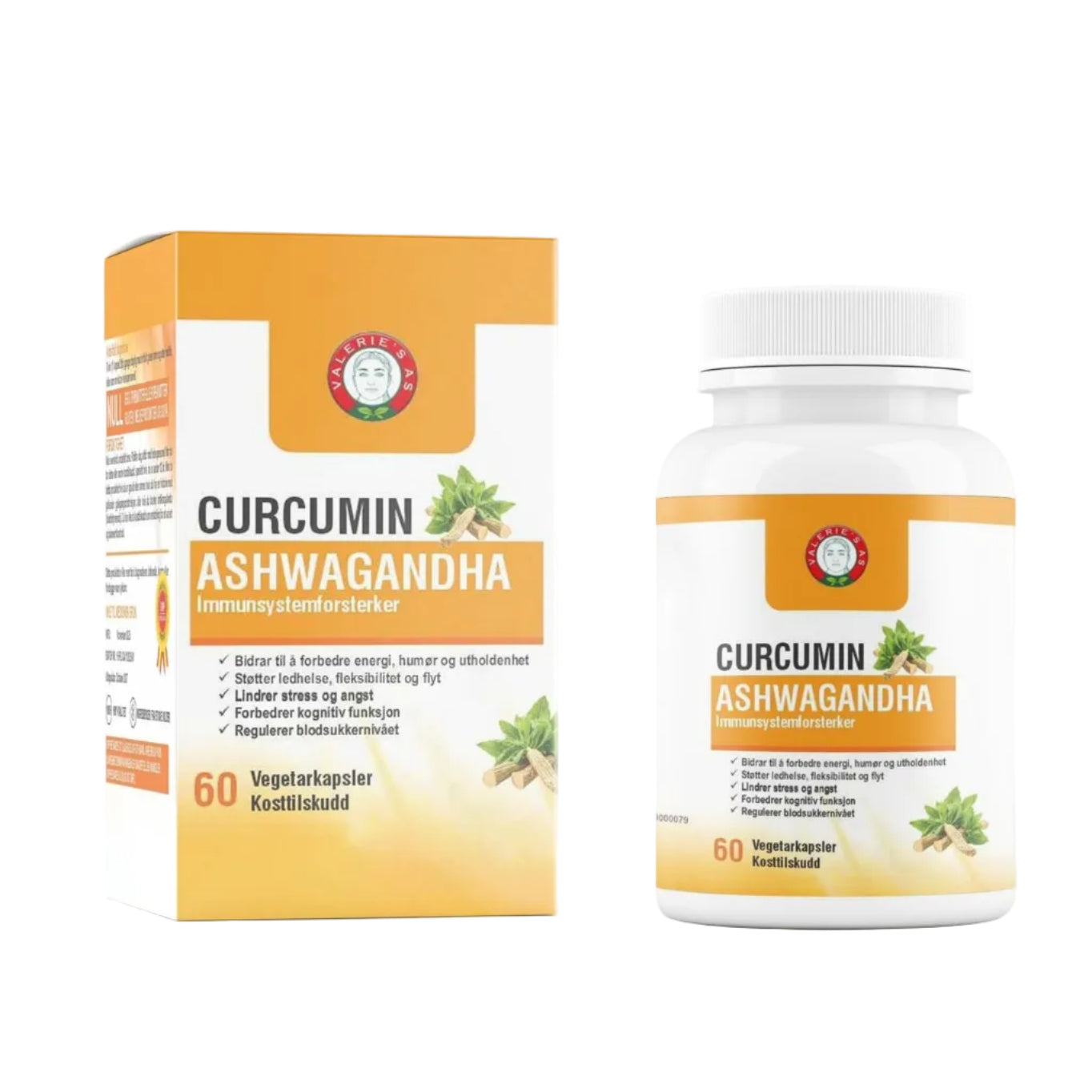 Curcumin Ashwagandha-60 Kapsler